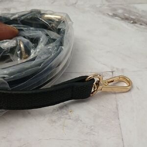 Black Strap with Gold Hardware